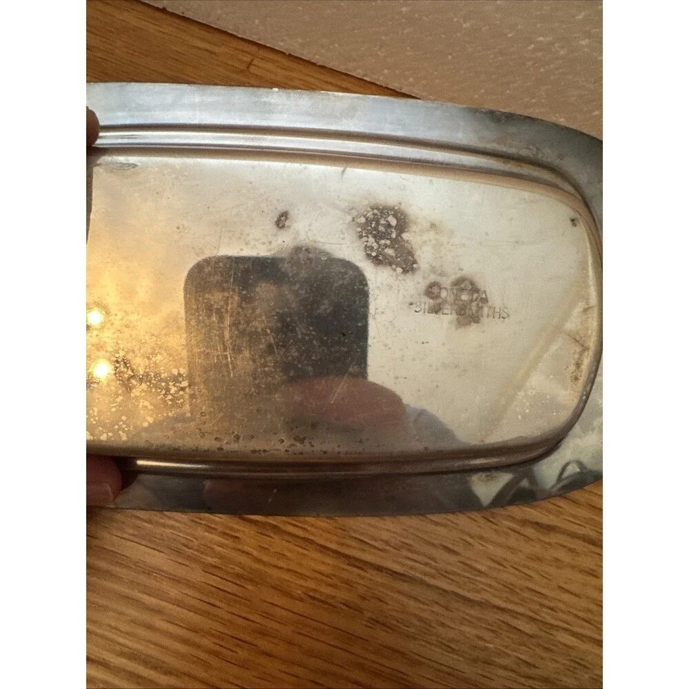 Oneida LTD Silver Plated Butter Dish Vtg Etched Glass Insert Old Money Classic